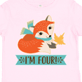 thumbnail image 4 of Inktastic 4th Birthday Fox 4 Year Old Boys or Girls Toddler T-Shirt, 4 of 5