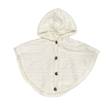 

Pre-owned: Gymboree Girls Ivory Poncho size: 6-12 Months (Good)