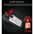 thumbnail image 2 of Door Stop Alarm, 2 Packs, Upgraded Wedge Door Stop Security Alarm Portable 120 dB Loud Siren Door Stopper Security Door Wedge Intruder Alert for Travel Home Apartment Houses, 2 of 8
