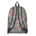 thumbnail image 3 of Mushroom and Vine Blue Pattern Backpack for School, Cute School Bag with Adjustable Shoulder Straps and Padded Back, 15.7"x11.8"x5.5", 3 of 5