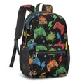 thumbnail image 2 of Game Controller Black Pattern 17" School Backpacks for Teens,Waterproof Oxford Fabric,S-Shape Padded Straps for School,Travel,Hiking,Camping, 2 of 6
