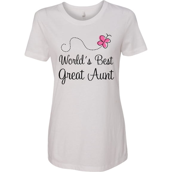 Inktastic Worlds Best Great Aunt Women's T-Shirt