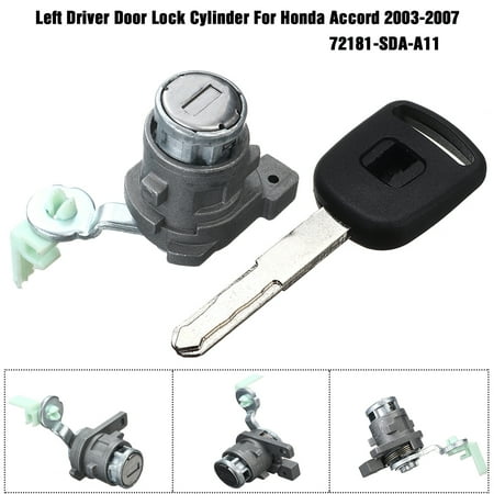 - For Honda Accord 2003-2007 Left Driver Side Door Lock Cylinder 72181SDAA11