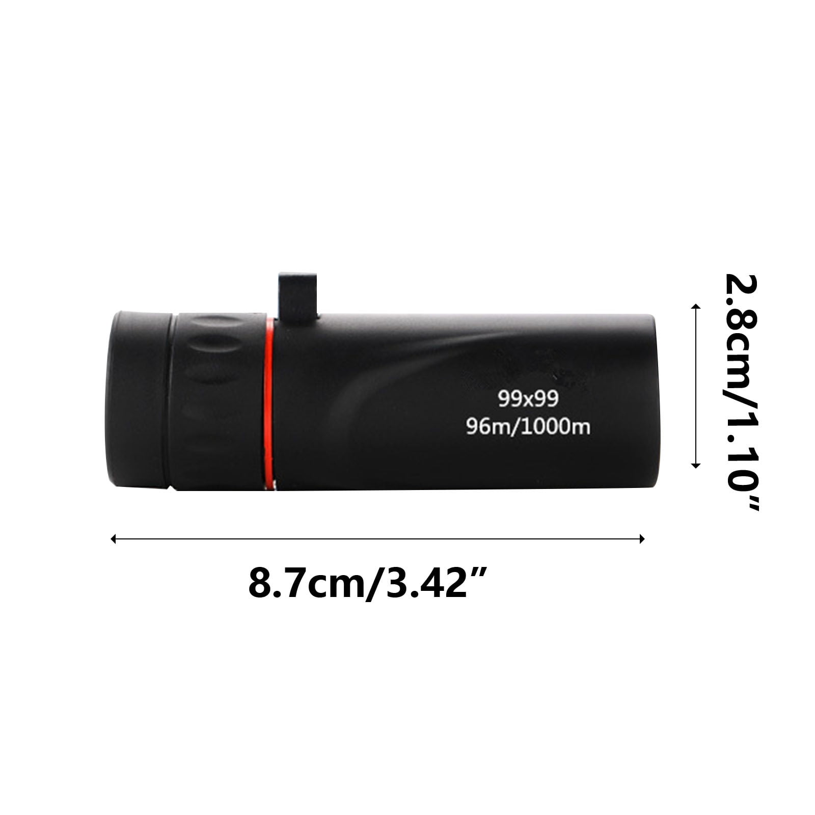 Hxlamzoo 99x99 Monocular, Waterproof Portable Optical Zoom Telescope, Clear Vision, 7X Monocular Telescope