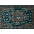 thumbnail image 1 of Ahgly Company Indoor Rectangle Persian Light Blue Traditional Area Rugs, 8' x 10', 1 of 4