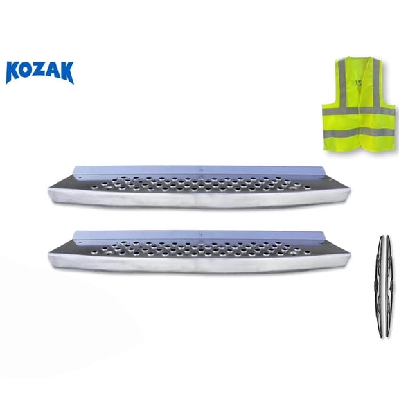 Kozak Aluminum Running Board Front Step, 2 Pcs, Compatible with T680