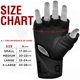 thumbnail image 4 of Guantes de artes marciales mixtas RDX Grappling Sparring, medio dedo, piel maya, 4 of 8