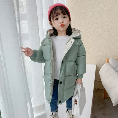

WZHKSN Child Sweater Toddler Baby Kids Girls Winter Thick Warm Parkas Hooded Windproof Outwear Jacket Coat