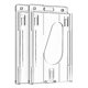 thumbnail image 1 of 2PCS Vertical Hard Plastic Badge Holder with Thumb Slot Design, 1 of 5