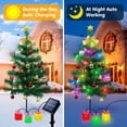 thumbnail image 6 of Qoosea 2 Pack Christmas Decorations Outdoor, 31 inch Solar Christmas Tree Lights Outside Decorations, Solar Lights Waterproof with 3 Box for Garden Pathway Cemetery Decor, 6 of 11