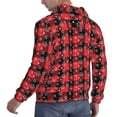 thumbnail image 6 of Fotbe Men's Hoodie with Christmas With Snowflakes Pattern - Kangaroo Pocket Pullover Hooded Sweatshirt, Perfect for Daily Wear, Travel, and Home-Large, 6 of 7