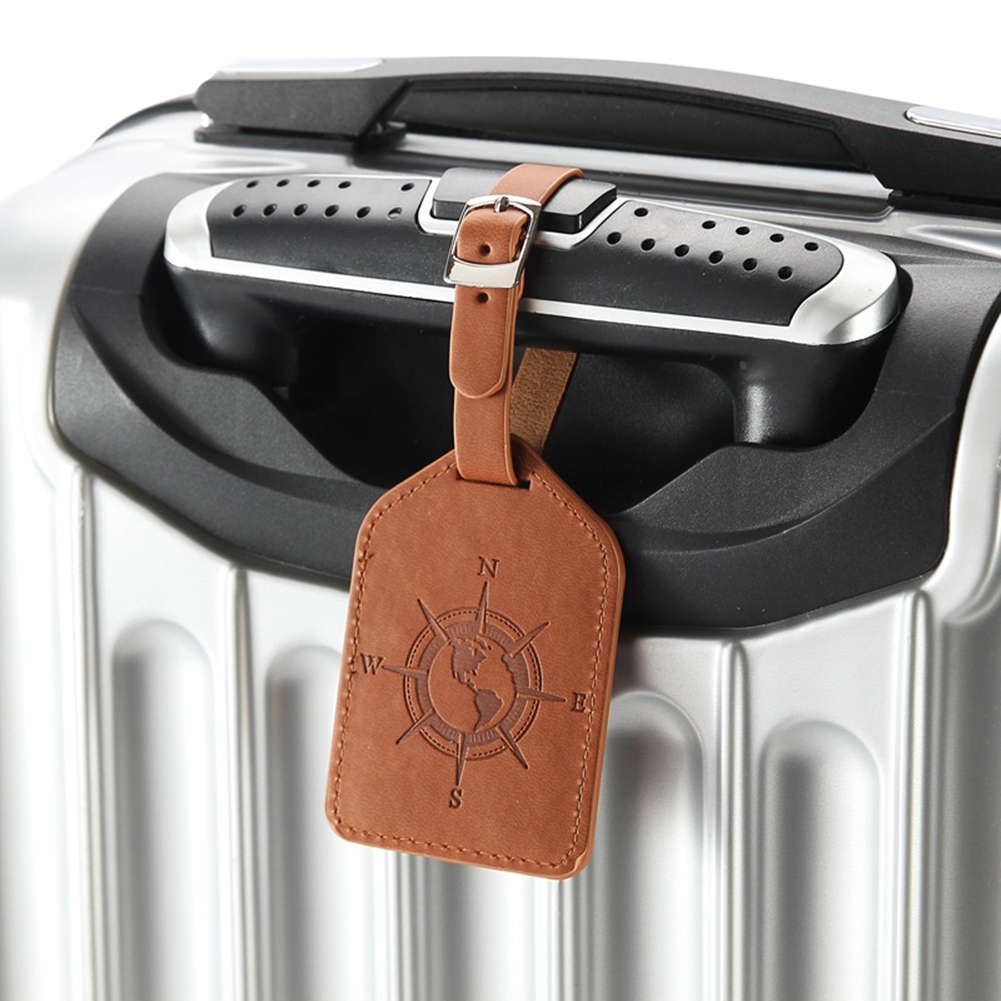 50 Pcs Clear Luggage Tag Holders With Loop Straps - PVC Name Badge ID Card Holders For Travel, Business, Events