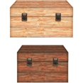 thumbnail image 4 of Set of 4 U-shaped clasps for chests, crates, chests, vintage design in brass 47 x 32 mm, bronze, copper, 4 of 5
