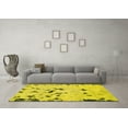 thumbnail image 3 of Ahgly Company Machine Washable Indoor Rectangle Abstract Yellow Modern Area Rugs, 7' x 9', 3 of 4