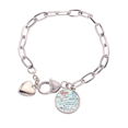 thumbnail image 1 of Función trigonométrica formulas matematicas Pulsera de cadena de corazón joyería encanto moda, 1 of 3