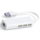 thumbnail image 3 of Tarjeta de Red LAN USB RJ45 4 en 1, Adaptador Divisor de Concentrador de Tarjeta Ethernet USB 2.0 de 10 GBit/S para Computadora Portátil, Sin Controlador., 3 of 5