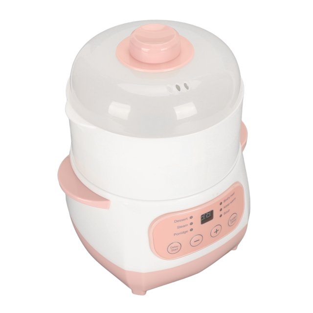 Electric Stew Pot, 1L 200W Slow Cooker 24H Intelligent Appointment Timing Multifunctional Ceramic Pot with Steam Tray for Dorm, Office, Travel, for Cooking Pasta, Egg, Soup