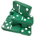 thumbnail image 3 of Marion & Co. Domino Double Six Green Jumbo Tournament Domino with Spinners in Elegant Velvet Case, 3 of 4