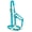 Turquoise, variant on 35-7036 large horse adjustable triple-ply nylon halter