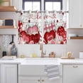 thumbnail image 2 of Pink Valentines Day Kitchen Curtains Window Panels, Love Heart Eucalyptus Botanical Vintage Insulated Window Treatment Curtain, Grommet Curtains for Bedroom/Living Room/Bathroom, 2 Piece 42"Wx45"L, 2 of 8