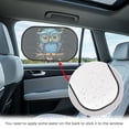 thumbnail image 4 of Yuyamidu Cute Owl Car Window Shade for Baby 2 Pack Adorable Car Sun Shade for Window Baby Side Window Sunshades for Kids 20" x 12" Car Interior Decoration, 4 of 7