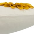 thumbnail image 6 of JWH 3D Handmade Aesthetic Decorative Canvas and Velvet Sunflower Accent Throw Pillow Covers Square 18x18inch Yellow, 6 of 13