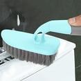 thumbnail image 7 of MUSEYA 1Pack Floor Scrub Brush Blue Plastic for Bathroom and Tile Cleaning Tools, 7 of 7