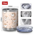 thumbnail image 3 of 12oz Tumblers Shibainu and Love Vacuum Insulated Stainless Steel Travel Tumbler Cups Mug with Lid and Straw for Beer,Coffee,Beverages with Cleaning Brush for Cold & Hot Drinks, 3 of 5