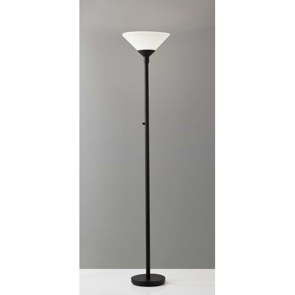 Mod Blackened Metal Torchiere