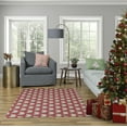 thumbnail image 2 of 16" x 16" Simply Daisy Hearty Holidays Christmas Polyester Accent Pillow, Peach (1 Count), 2 of 4