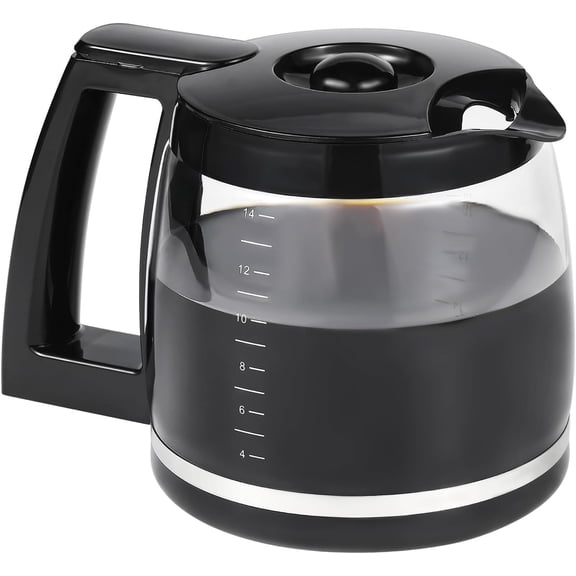 14 Cup Carafe Replacement Compatible with Cuisinart, Coffee Pot for DCC-3200, DCC-3200P1, DCC-2200, DCC-2600, DCC-2800, Heat-Resistant, Easy-Pour Spout