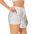 thumbnail image 3 of Lsque Anchors Printed Women's Running Shorts with Liner Pockets,Elastic Quick Dry Workout Athletic Gym Yoga Shorts,Womens High Waist Shorts-XX-Large, 3 of 9