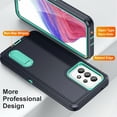 thumbnail image 4 of Decase Defender Cover for Samsung Galaxy A53 5G with Hidden Foldable Kickstand, Three Layer Shockproof Heavy Duty Protection All-Round Protective Case, Navy/Mint, 4 of 8