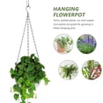 thumbnail image 5 of HOKARUA White Hanging Planter Basket Indoor Outdoor Flower Pots Hanging Wall Plant Container, 5 of 10