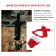 thumbnail image 3 of EeaseMX Juego de 6 fundas para botellas de vino con gorro y bufanda de Navidad, bonitas botellas rojas, decoración de mesa de cena de Nochebuena para el hogar, hotel, fiesta (sombrero, bufanda), 3 of 7