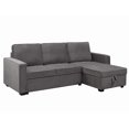 thumbnail image 1 of Ivana Sectional Sofa Bed, Grey, 1 of 7