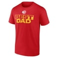 thumbnail image 2 of Men's Red Atlanta Hawks Greatest Dad T-Shirt, 2 of 3