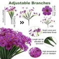 thumbnail image 5 of Armscye 28 Bundles Artificial Flowers for Outdoor,No Fade Fake Plastic Flowers,  Faux Plants for Decoration Hanging Planters Indoor Outside Garden Porch Window Box Home Wedding Farmhouse, 5 of 7