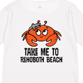 thumbnail image 4 of Inktastic Rehoboth Beach Delaware Cute Crab Boys or Girls Long Sleeve Toddler T-Shirt, 4 of 5
