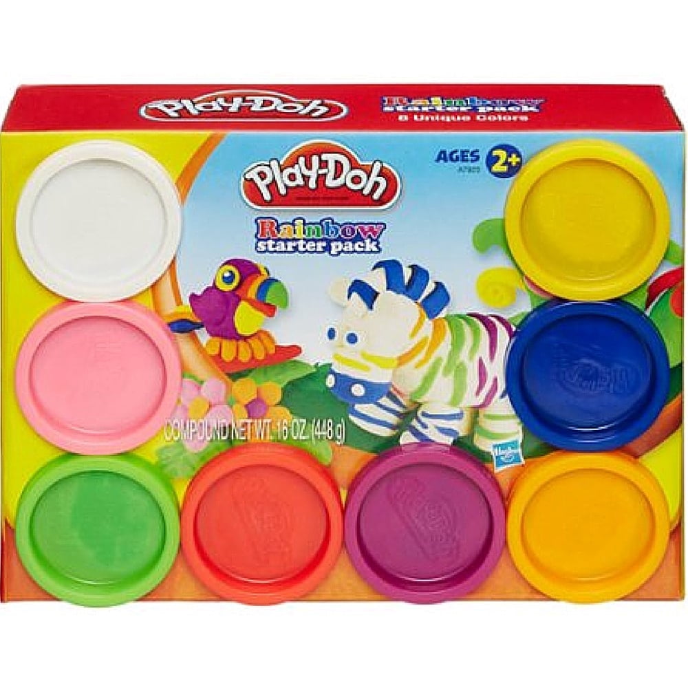 PlayDoh Rainbow Starter Pack with 8 Cans of PlayDoh, 16 oz