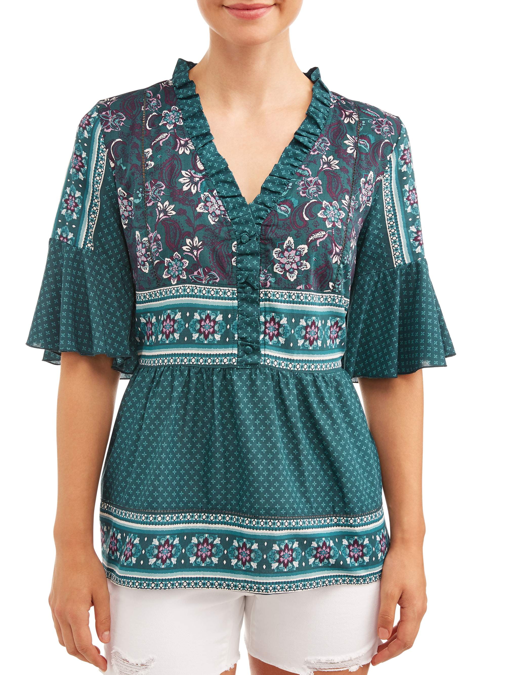 time and tru peasant top