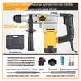 thumbnail image 2 of Marteau Électrique Multifonction 2000W 2200W, Perceuse à Impact Industrielle, Marteau Électrique, Pic Électrique, Marteau Rechargeable, Outil Électrique, Larges Applications, 2 of 7