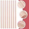 thumbnail image 3 of TAILTOSS 10 Pcs Bâtons de Rythme Bois Beige Instruments de Musique pour Enfants Améliore la Coordination Main-il Extérieur.8 Po, 3 of 8