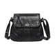 thumbnail image 1 of Bolso bandolera con cremallera para mujer | Monedero de piel sintética para teléfono con correa ancha ajustable | 6 bolsillos con cremallera para cartera, llaves y pasaporte | Para viajes, escuela y, 1 of 6