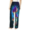 thumbnail image 3 of Junzan Magic Mushrooms ,Fireflies Women'S Pajama Pants Drawstring Comfy Sleep Bottoms With Pockets, 3 of 9