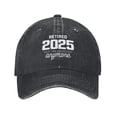 thumbnail image 2 of Retired 2025 Not My Problem Anymore Cowboy Hat Baseball Hat Trucker Hat For Men Women Retro Denim Hats Baseball Cap Dad Hat, 2 of 5