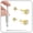 1Pairs 3mm Gold, variant on Double-sided Cubic Zirconia Flat Back Earrings Studs 18G Surgical Steel Tragus Piercing Jewelry Extended Internal Thread Cartilage Earrings for Women Men[y0889]