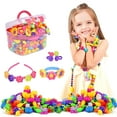 AaSFJEG Home Toy Children's Beaded Toy Beaded Hair Band Set of Cordless
