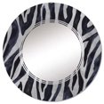 thumbnail image 3 of DESIGN ART Designart 'Detail Of Black And White Zebra Lines II' Printed Patterned Wall Mirror 20in.x30in., 3 of 5