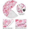 thumbnail image 2 of FMSHPON Cute Pink Love Xmas Christmas Tree Skirt Stand Mat for Holiday Party Decoration Indoor Outdoor 36 inches, 2 of 6